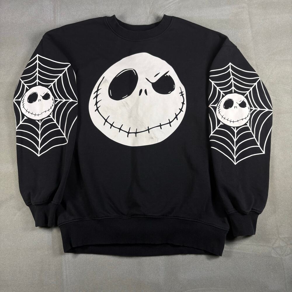 Disney Nightmare Before Christmas Jack Skellington Sweatshirt Black M L